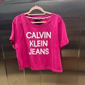 Calvin Klein Jeans Fuchsia Tee